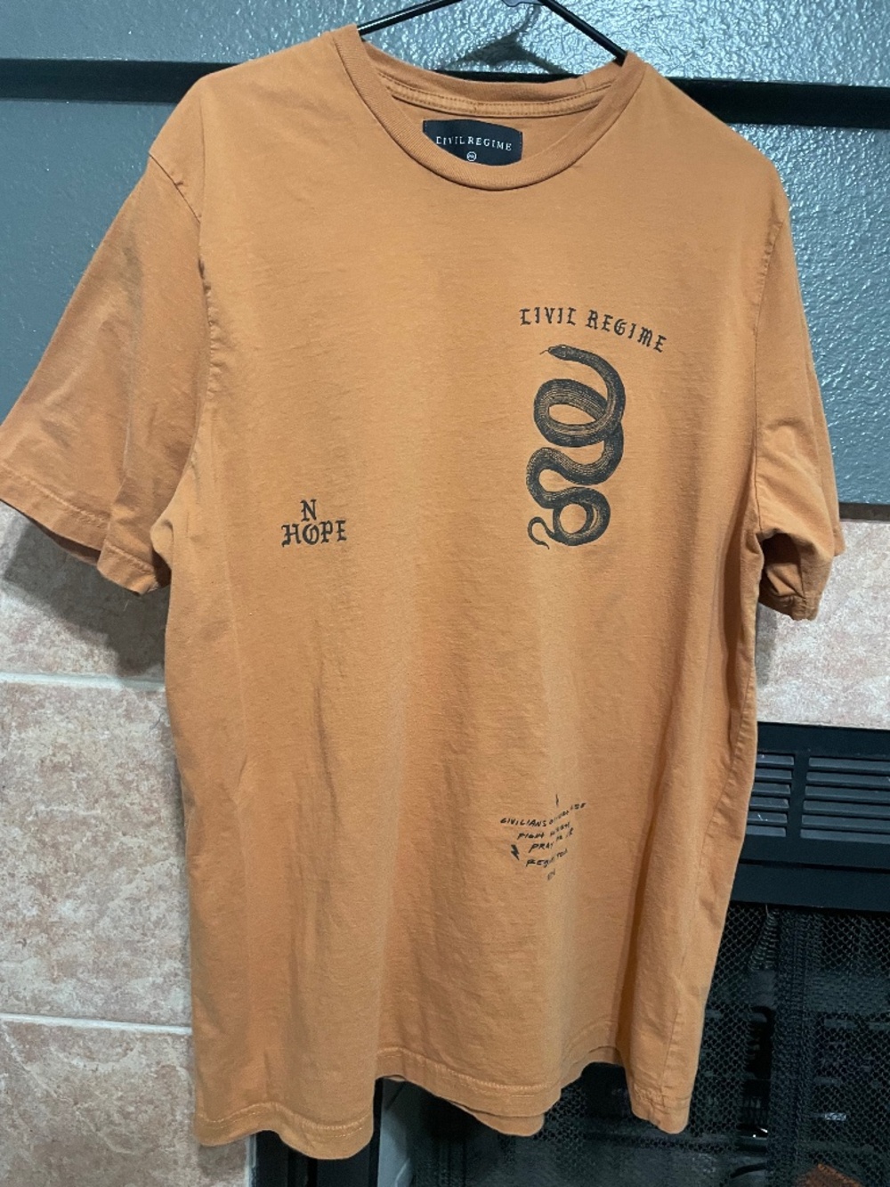 Civil Regime shirt XL men old school logo